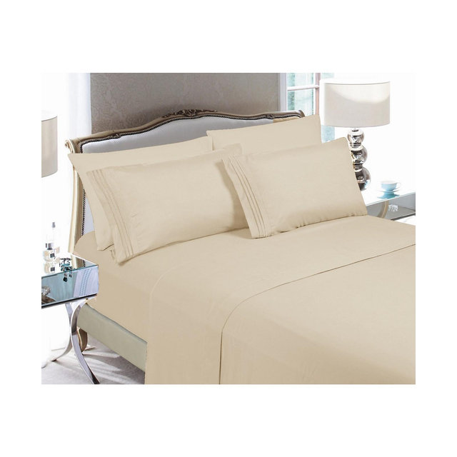 Elegant Comfort Luxury Soft Solid 4-Pc. Sheet Set, Queen