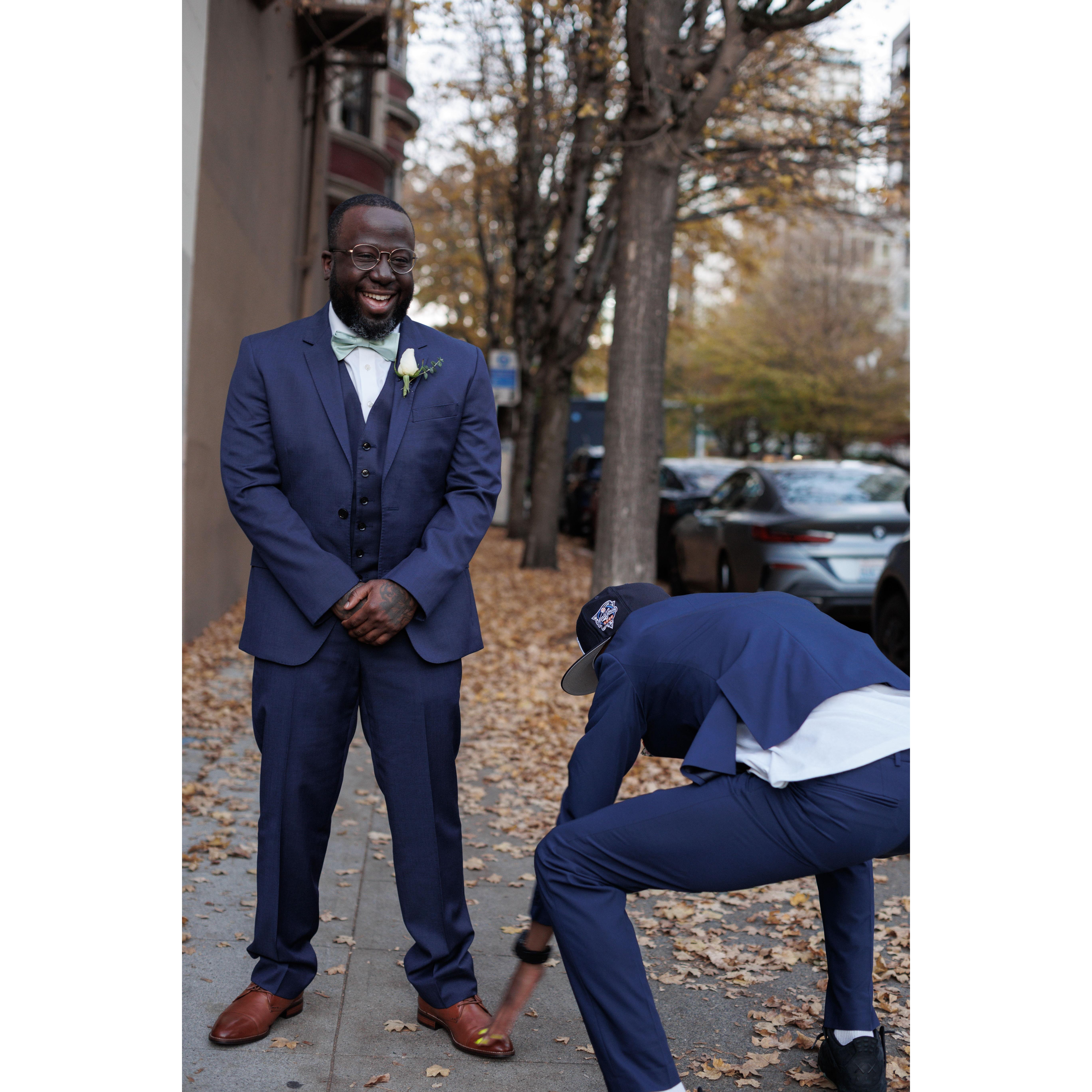 Best Man energy!