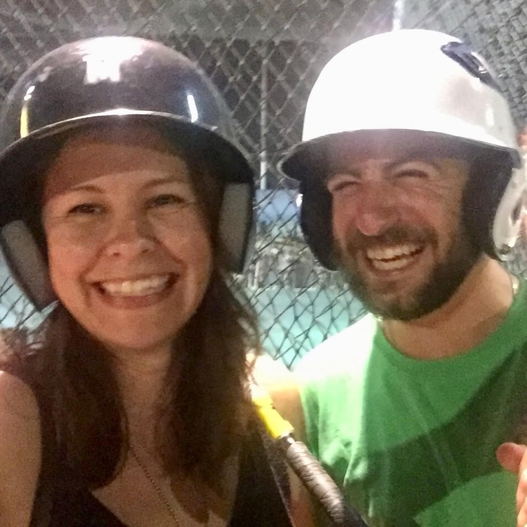 Date night fall 2018-Mini Golf and practicing our baseball swing