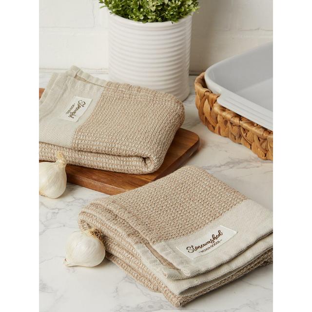 Cafe Washed Waffle Dish Cloth (Set of 2)
