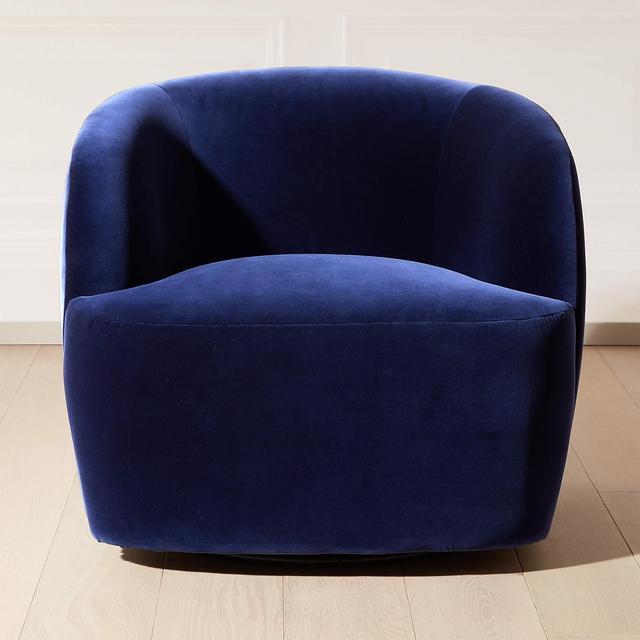 Gwyneth Navy Velvet Chair