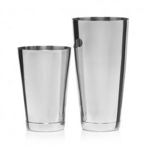 Set of Two KORIKO® Weighted Shaking Tins - Stainless (one large, one small)