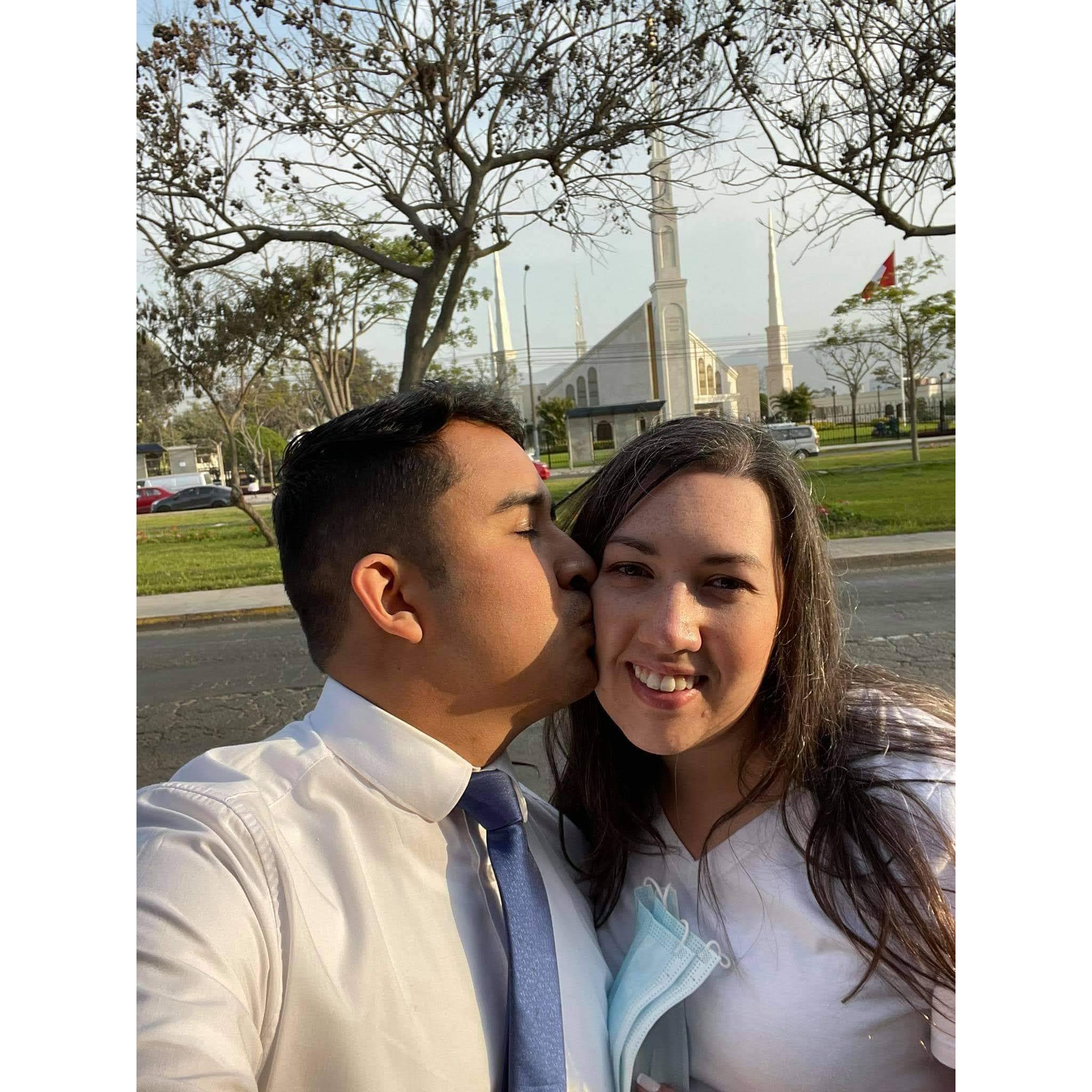 We're going there someday, to marry in the temple...