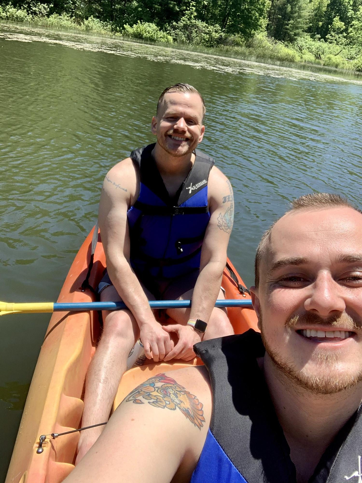 Kayaking! One of our Grooms favorite activities.
