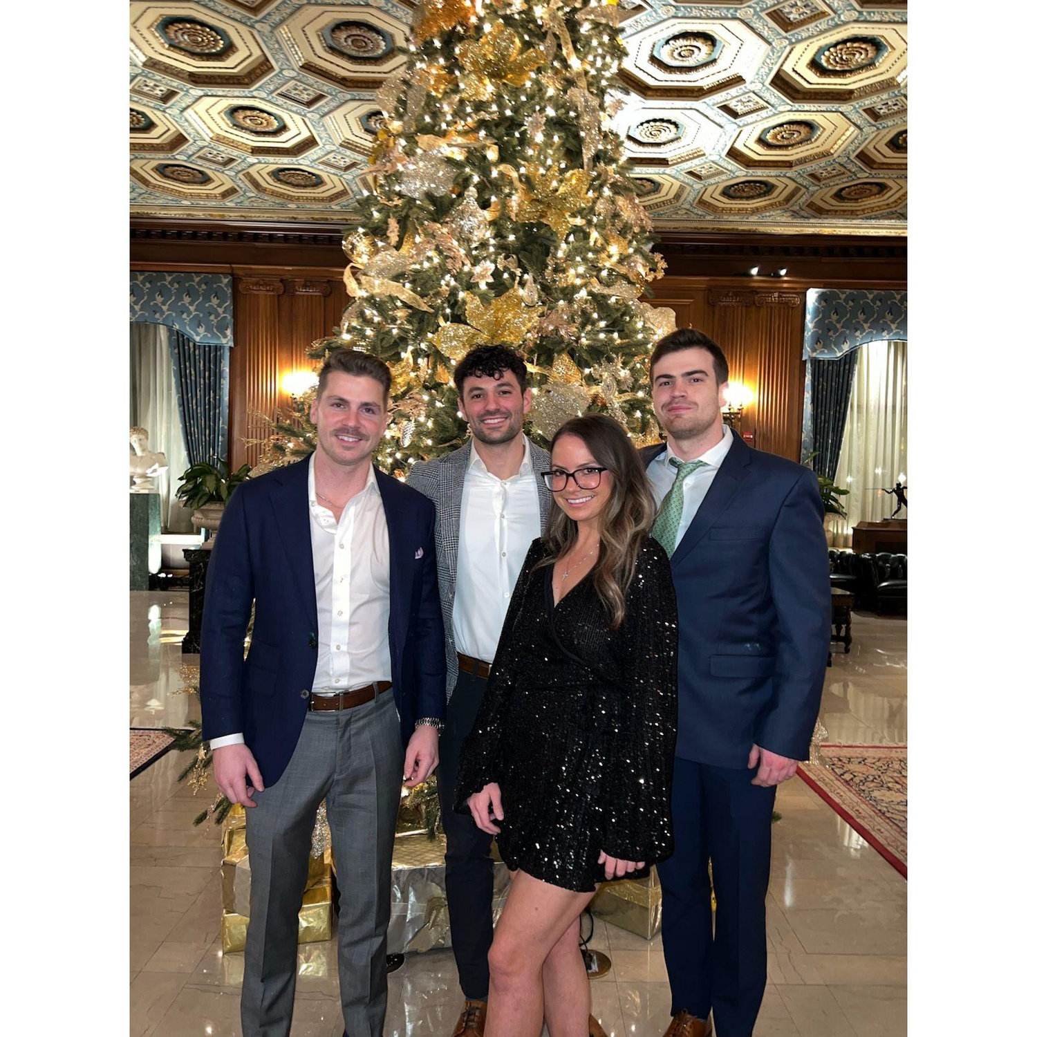 When we were just "coworkers". Photo taken at the Detroit Athletic Club.