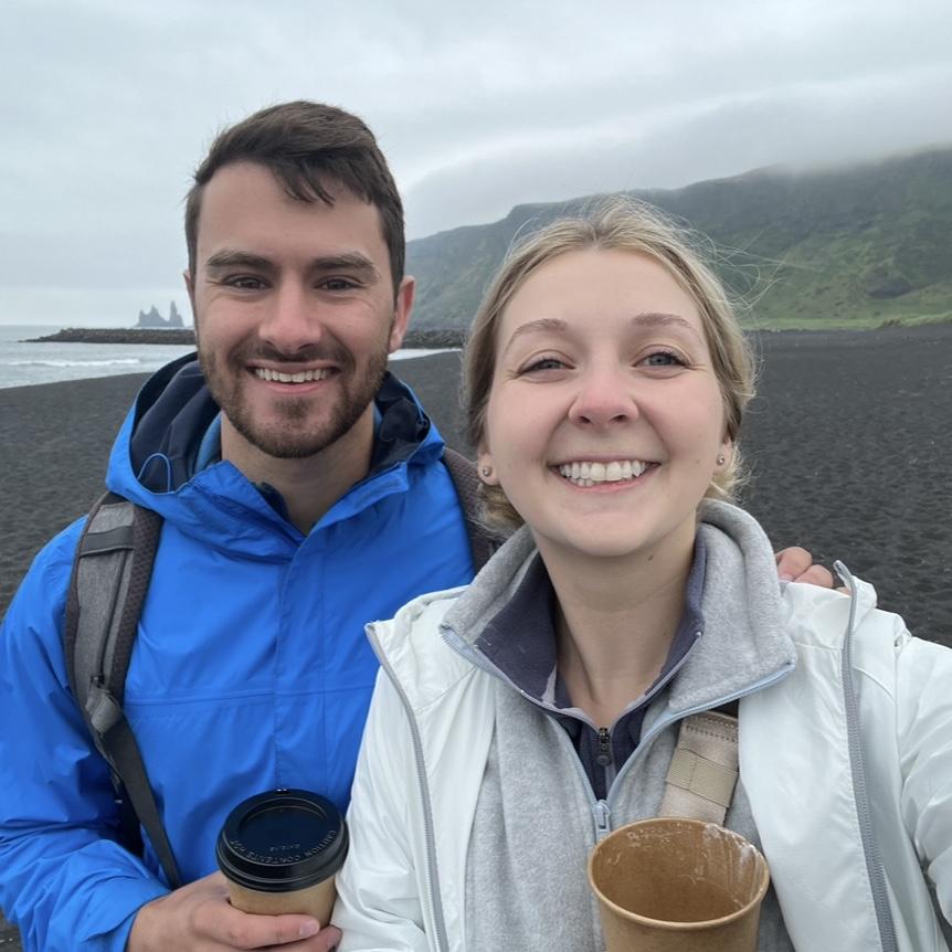 7/18/23 Vik, Iceland after a quick stop at a coffee shop that was a school bus!