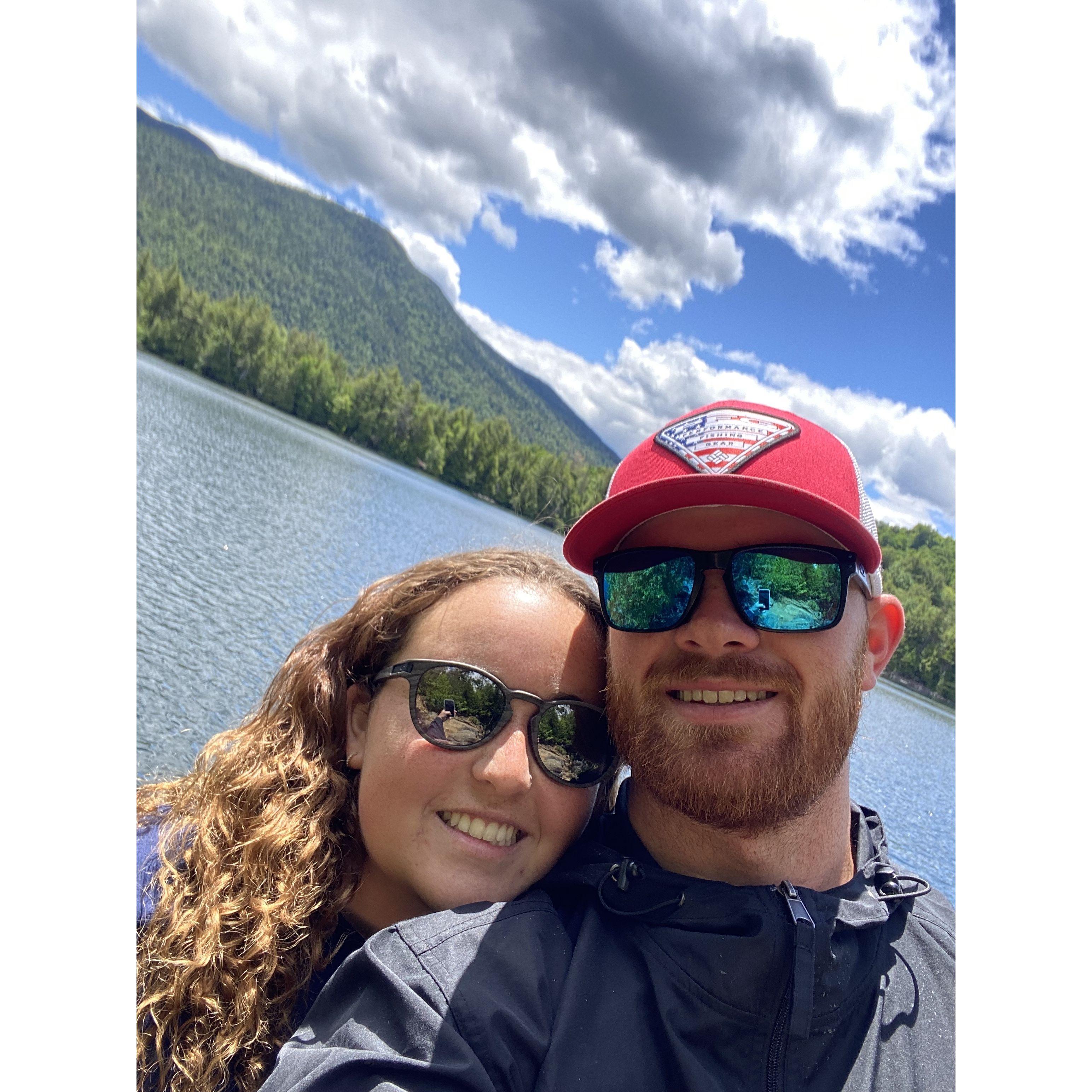 Hiking in the Adirondack Mountain in Lake Placid, NY