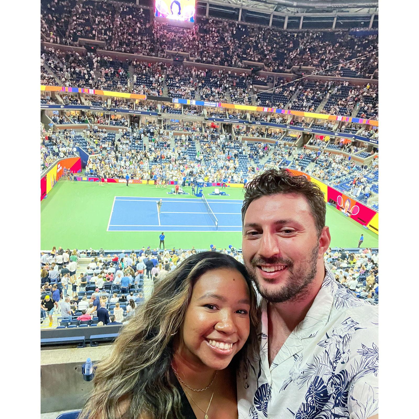 @ The US Open in Flushing Meadows Corona Park