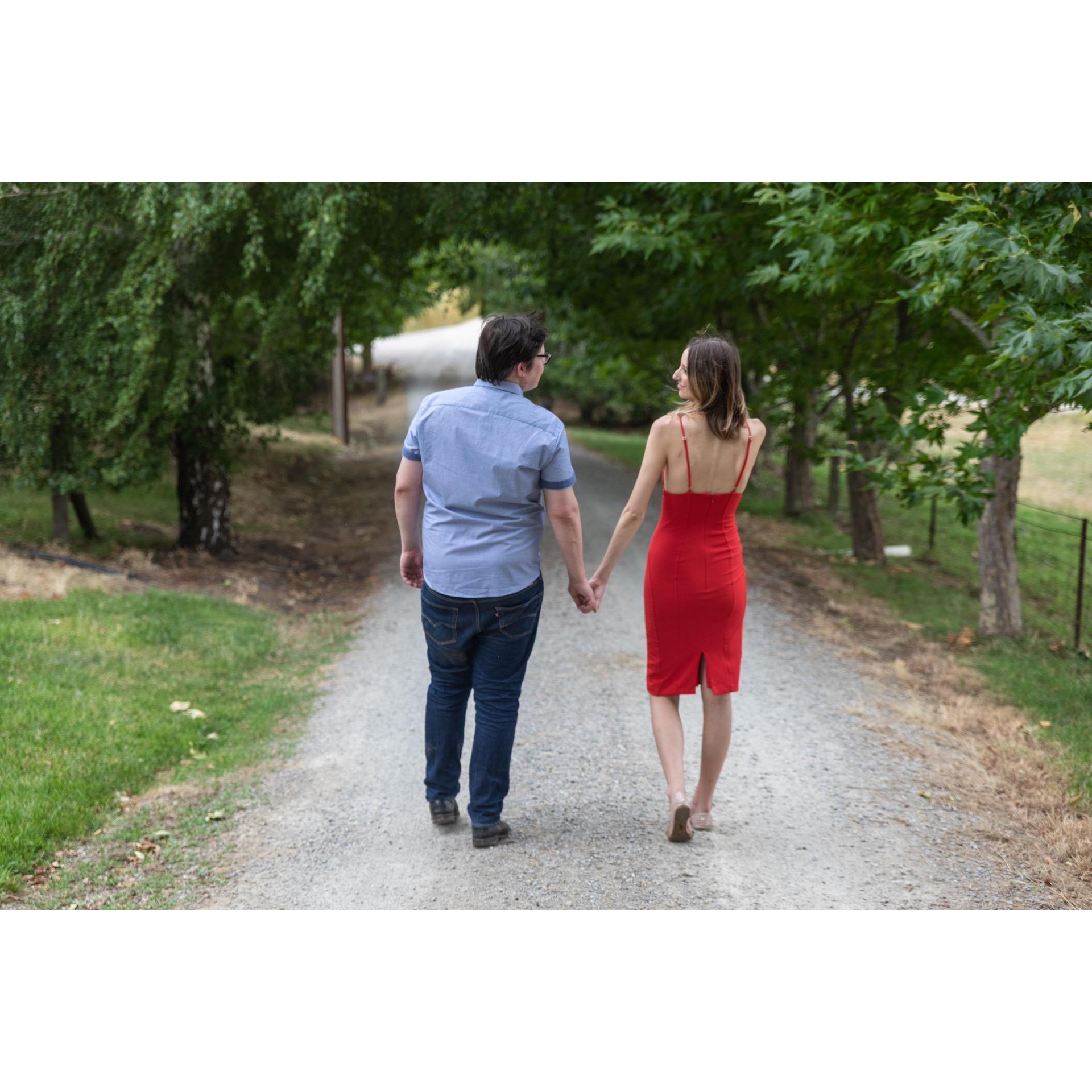 Engagement photos! December 2018 at Ben's parent's home in Birdwood, Australia.