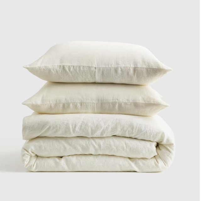 European Linen Duvet Cover Set - Full/Queen