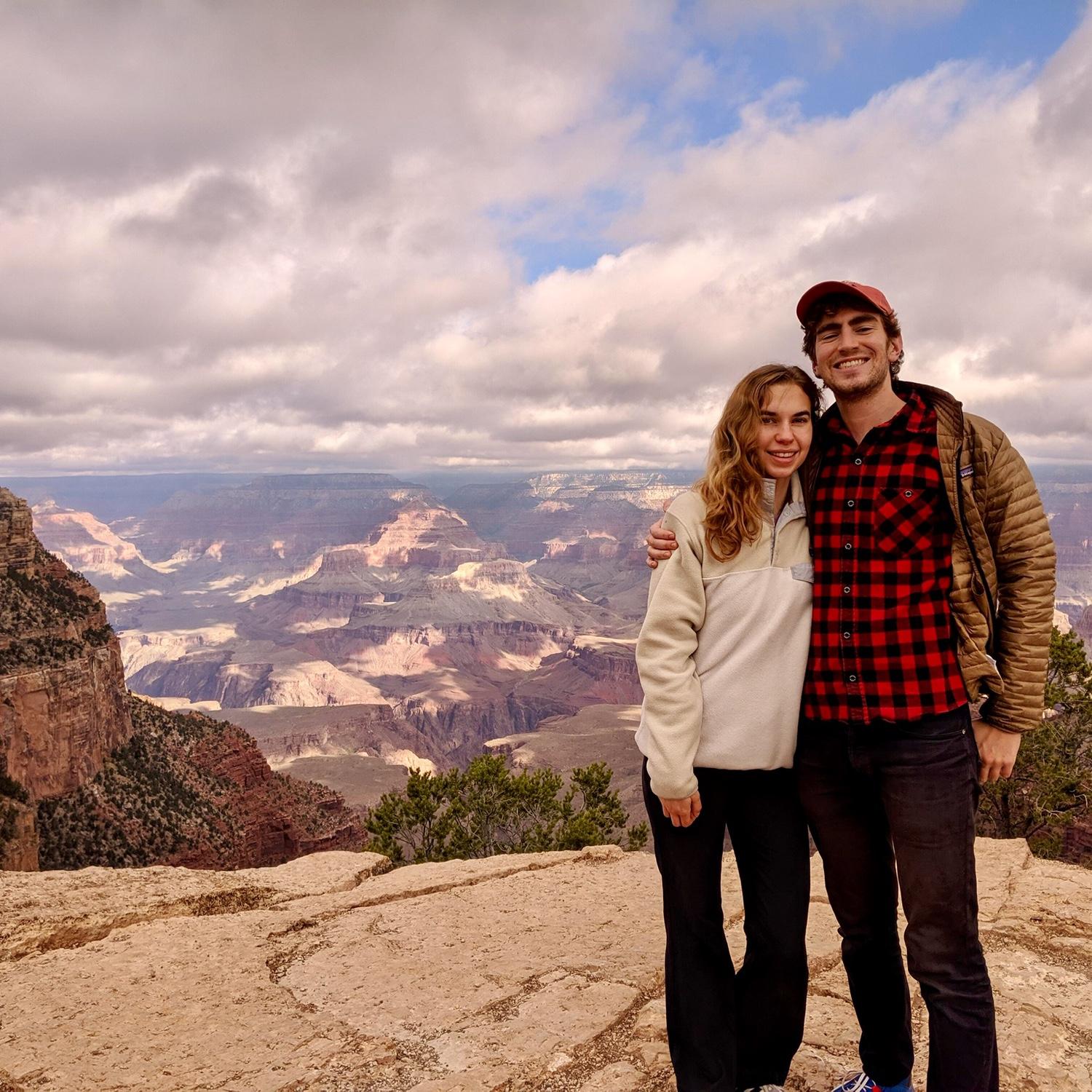 at the grand canyon