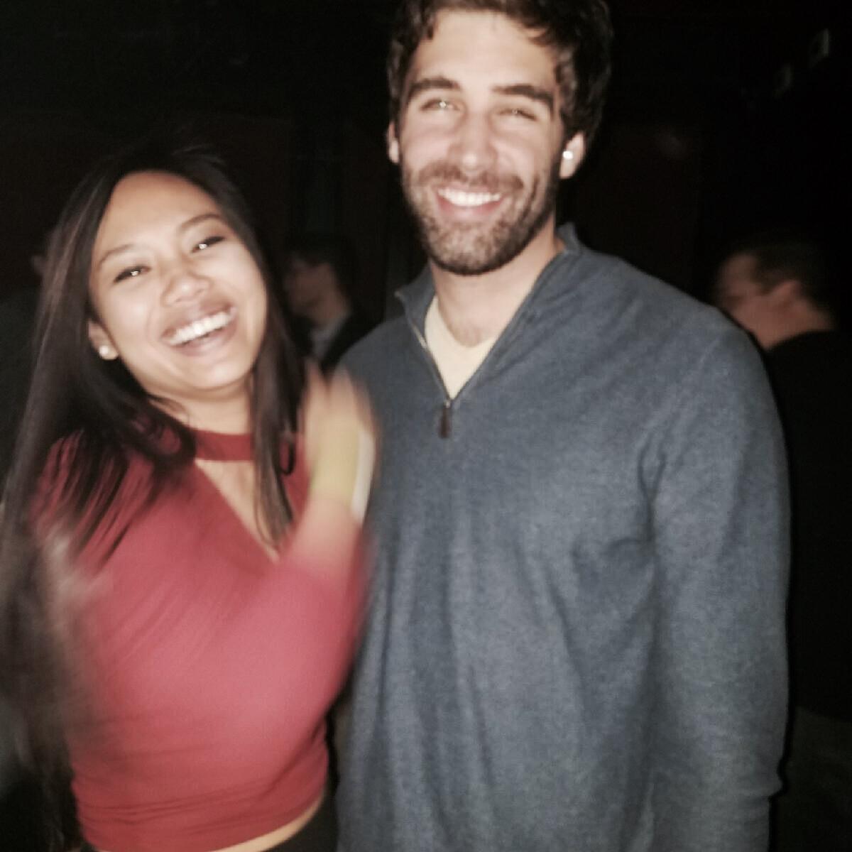 Our first photo together. Spire Nightclub 2017. #graceful