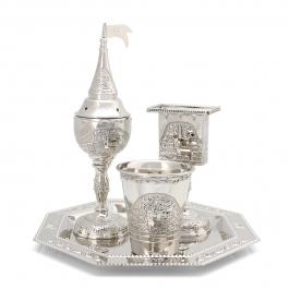 Traditional Havdalah Set with Jerusalem Motif