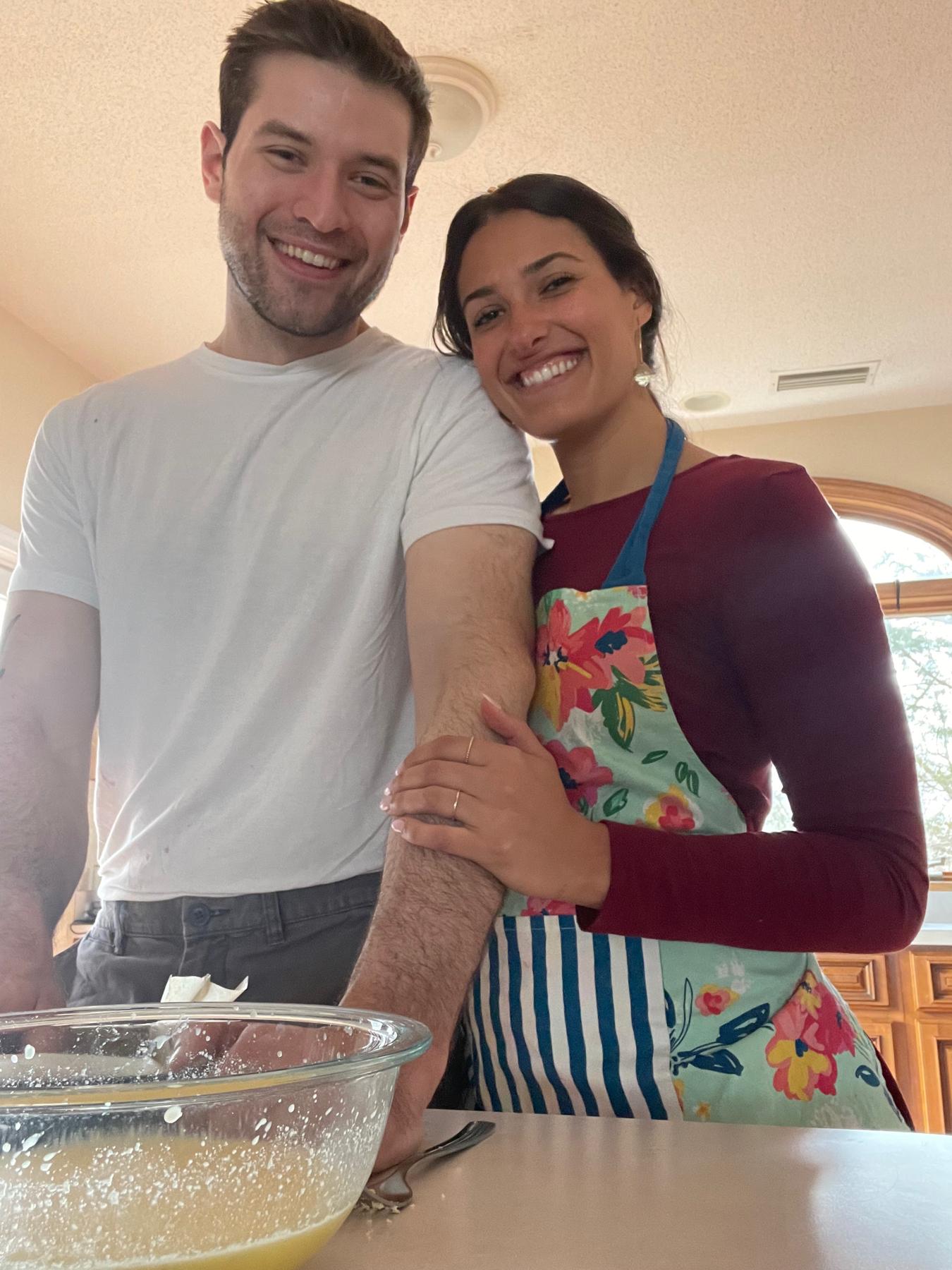 The First Time Cooking Together
📍 Gabriella’s House
🗓 March 2023
Fun Fact: Normally, Michael plans the dates, but this one was Gabriella’s first planned date.