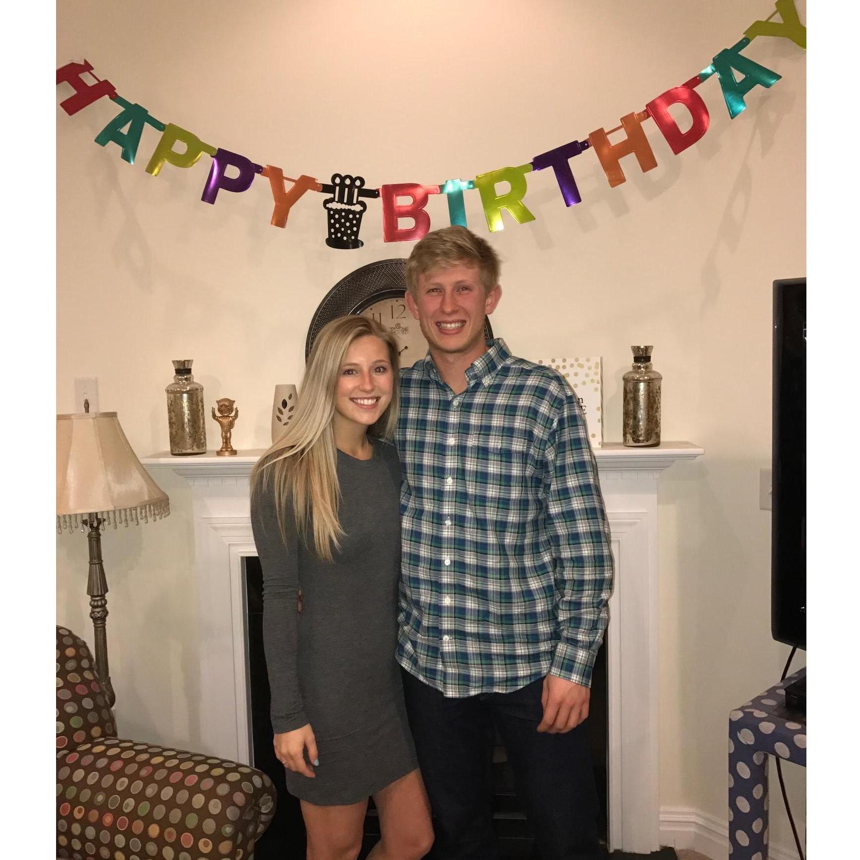 Zach pulled off a surprise birthday party for Julia!