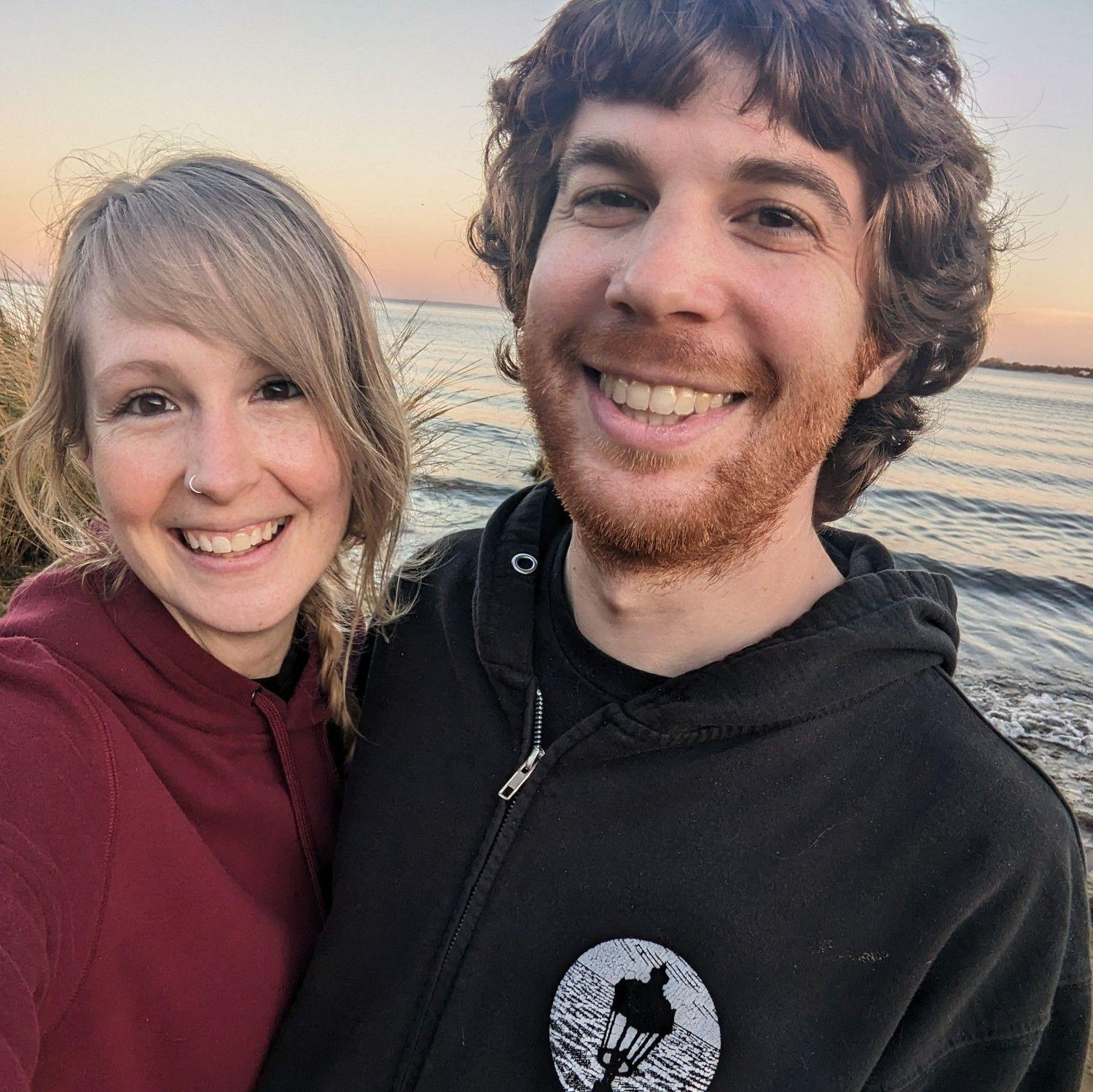 Watching the sunset at Indian Island Campground Nov 2024