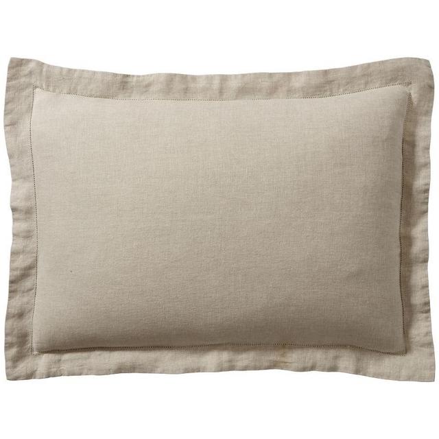 Dark Flax Belgian Flax Linen Shams, Standard, Set of 2