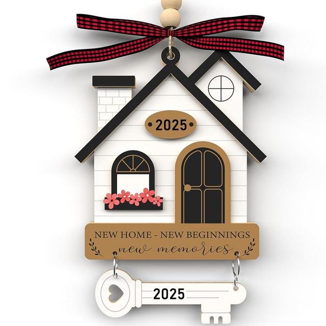 House Warming Gifts New Home - Housewarming Gifts for New House - Housewarming Gift Presents for Women, Couple - New House New Beginning -New House Owners Gift Ideas - Wooden Home Ornament 2025