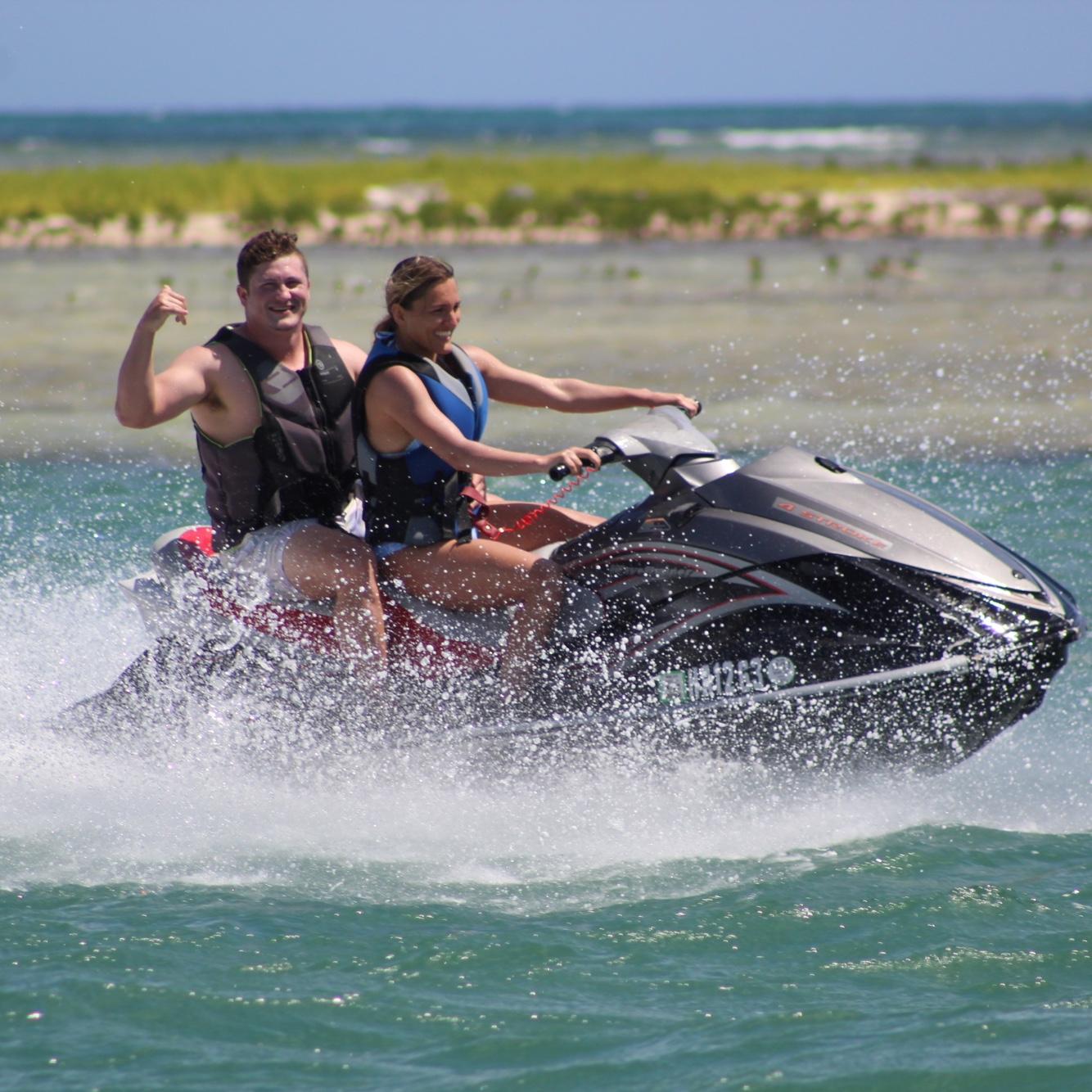 Fun fact - the first time Meagan jet skied with Shea, she fell off 9 times because Shea was a maniac. The second time in Oahu was much better, she only fell off once and Shea fell off twice, payback!
