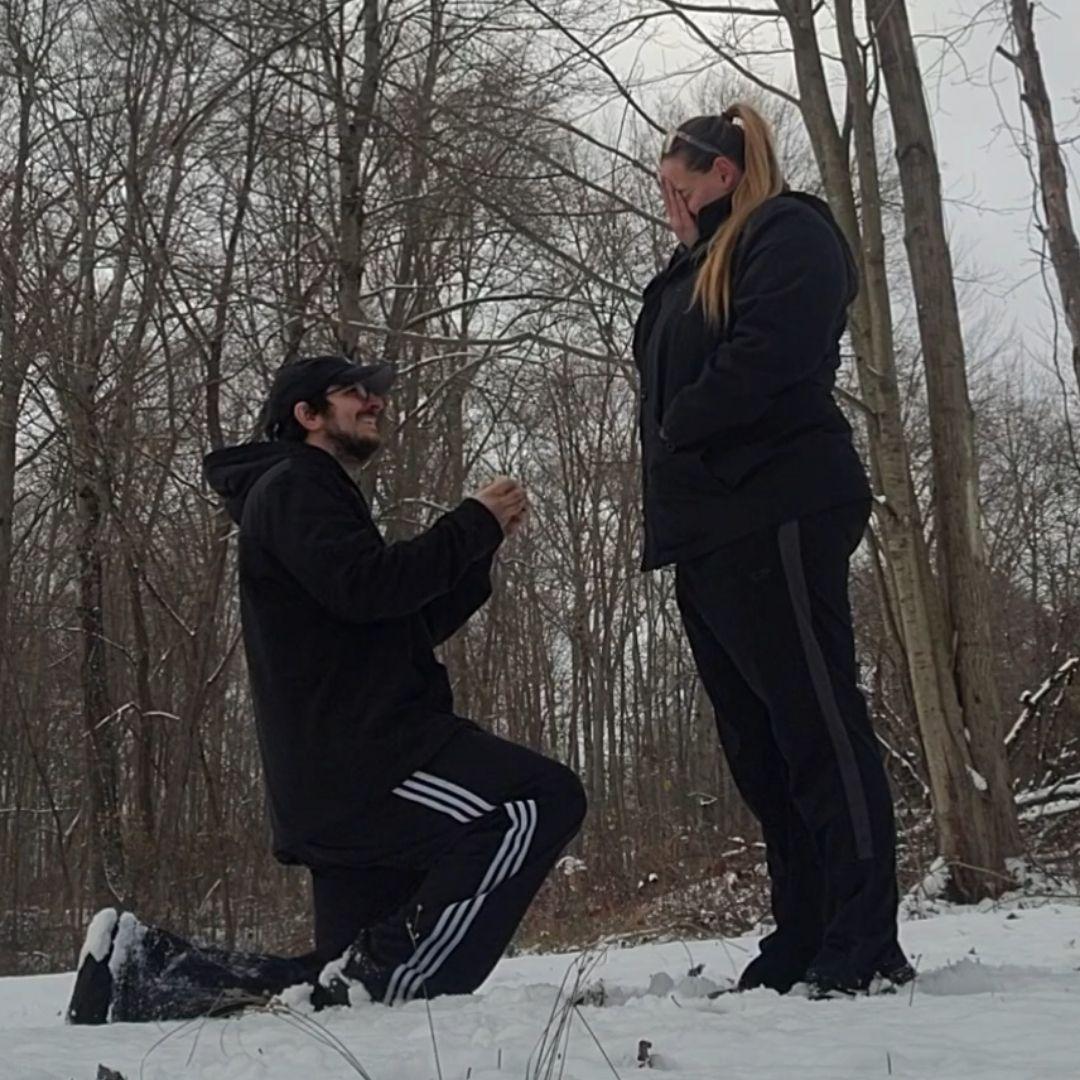 The moment we decided to spend forever together!