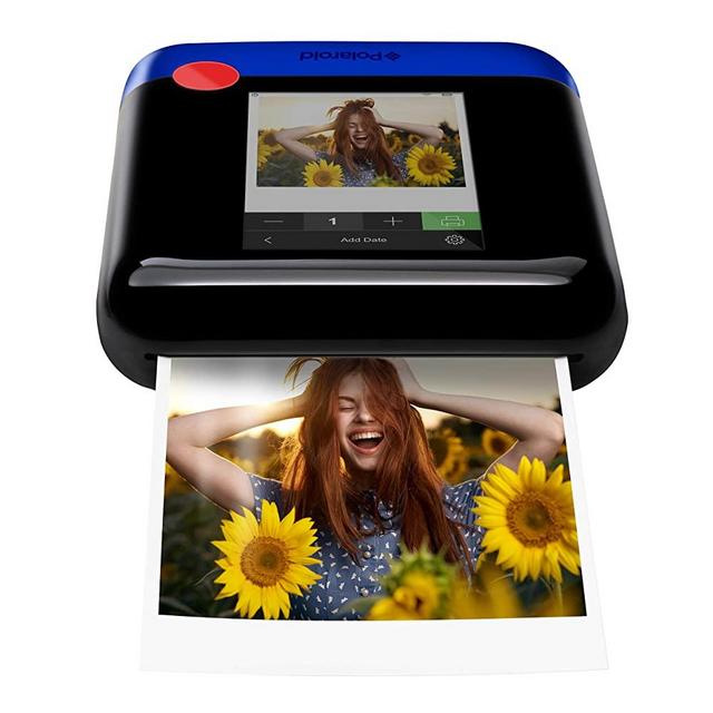 Zink Polaroid WiFi Wireless 3x4 Portable Mobile Photo Printer (Blue) with LCD Touch Screen, Compatible w/ iOS & Android