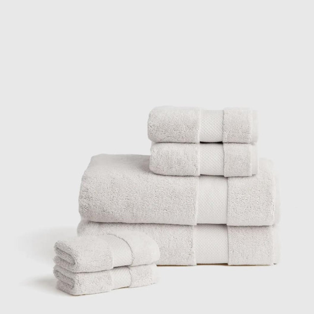 Turkish Ultra Plush Bath Towel Bundle - Silver