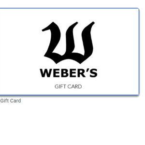 Weber's Restaurant Gift Card
