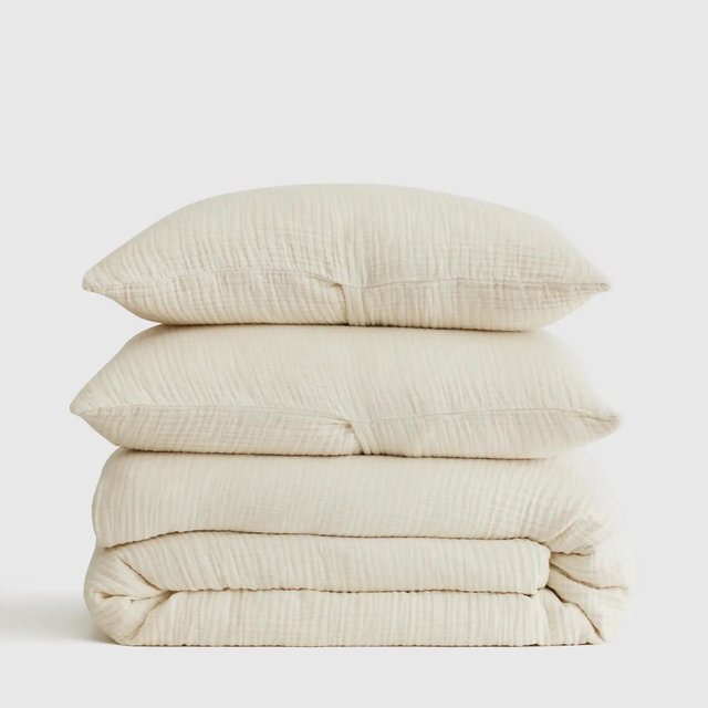 Organic Airy Gauze Duvet Cover Set | Quince