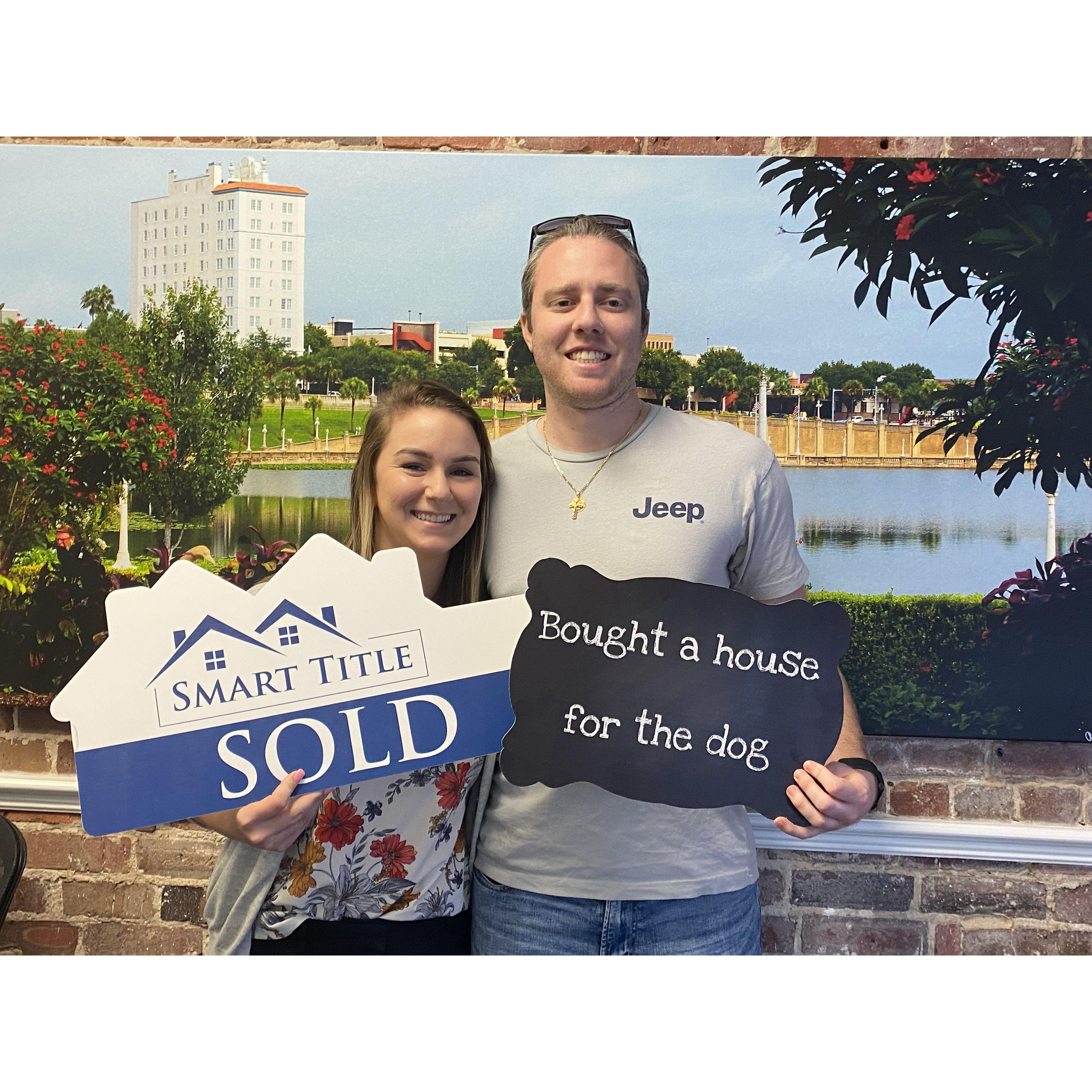 We bought our first home