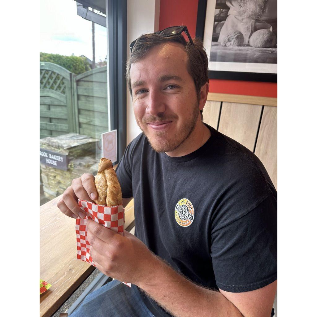 Steak and Stilton Pasty in Rock, England