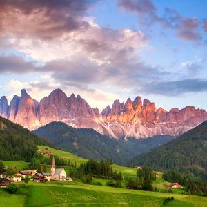 Picnic in Dolomites on Honeymoon