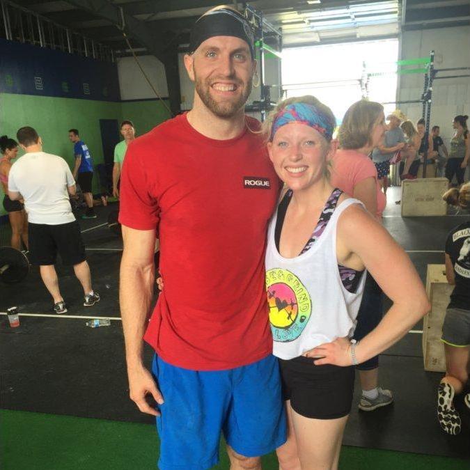 Our first Crossfit competition together, the "Dynamic Duo"!