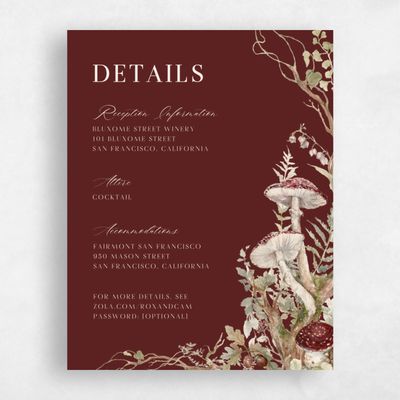 Maroon, Red Wedding Enclosure - Eden