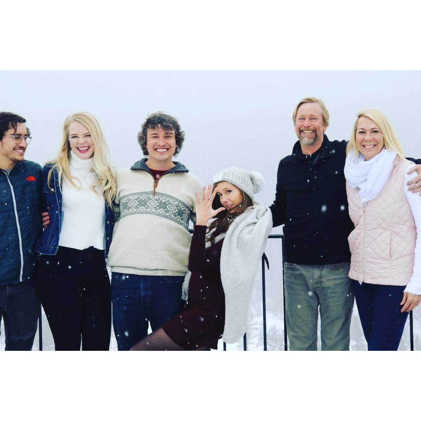 WE GOT ENGAGED!!!!! 
Iris loves this photo <3 and everyone's genuinely big smiles - January 1st, 2020