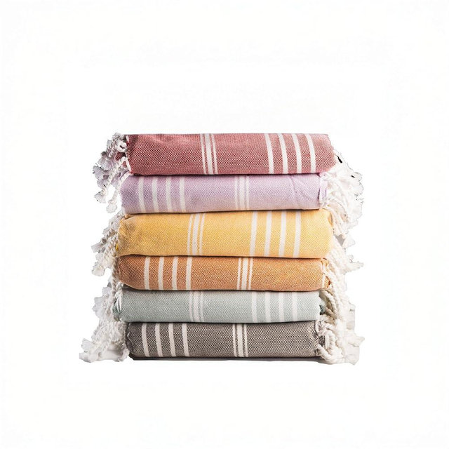 Salt Earth 100% Turkish Cotton Sateen Oeko-TEX Beach Towels, 6 Pack, Large Peshtemal Towels, Quick Dry for Bath, Spa, Gym & Travel (Grey Mist, Lavender Frost, Peach Caramel, Yellow, Red, Sea Turtle)