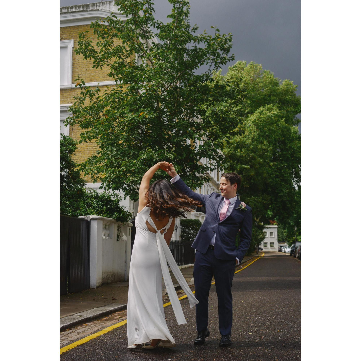 One little dance in the streets of Chelsea before the rain.