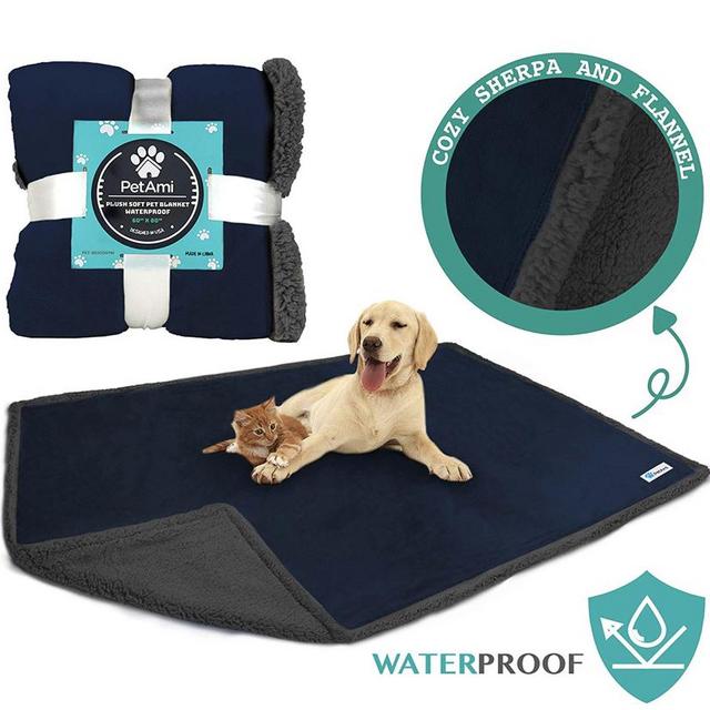 Pet Blanket, Soft Sherpa Exterior, Waterproof