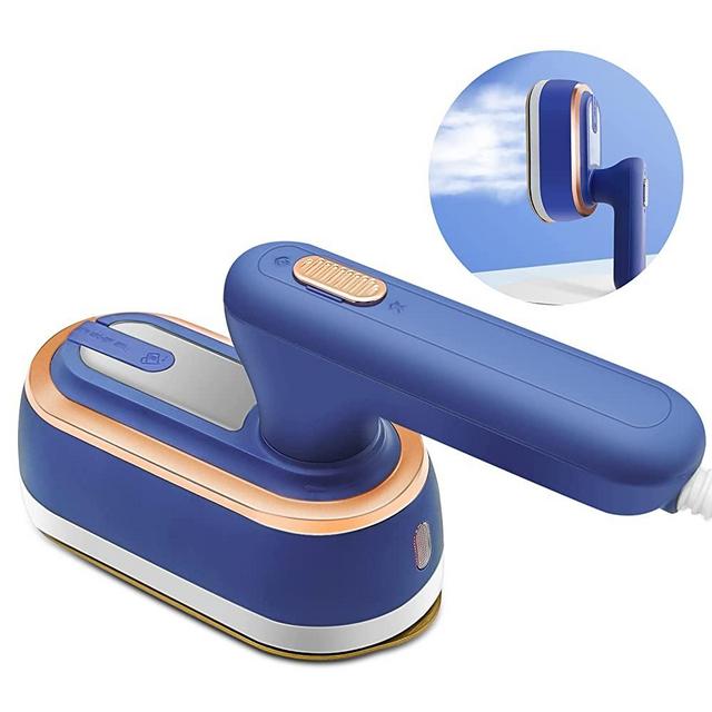 Portable Handheld Garment Steamer - 2-in-1 Iron & Garment Steamer for Home & Traveling Use - Fast Heat-up in 30s - Wrinkle Remover for Clothes, Curtains, Bedding - Ideal for Business Trips & Vacations