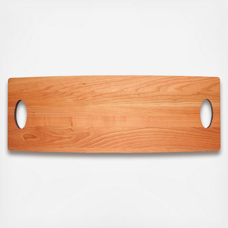 Crate & Barrel Walnut Reversible Cutting Board