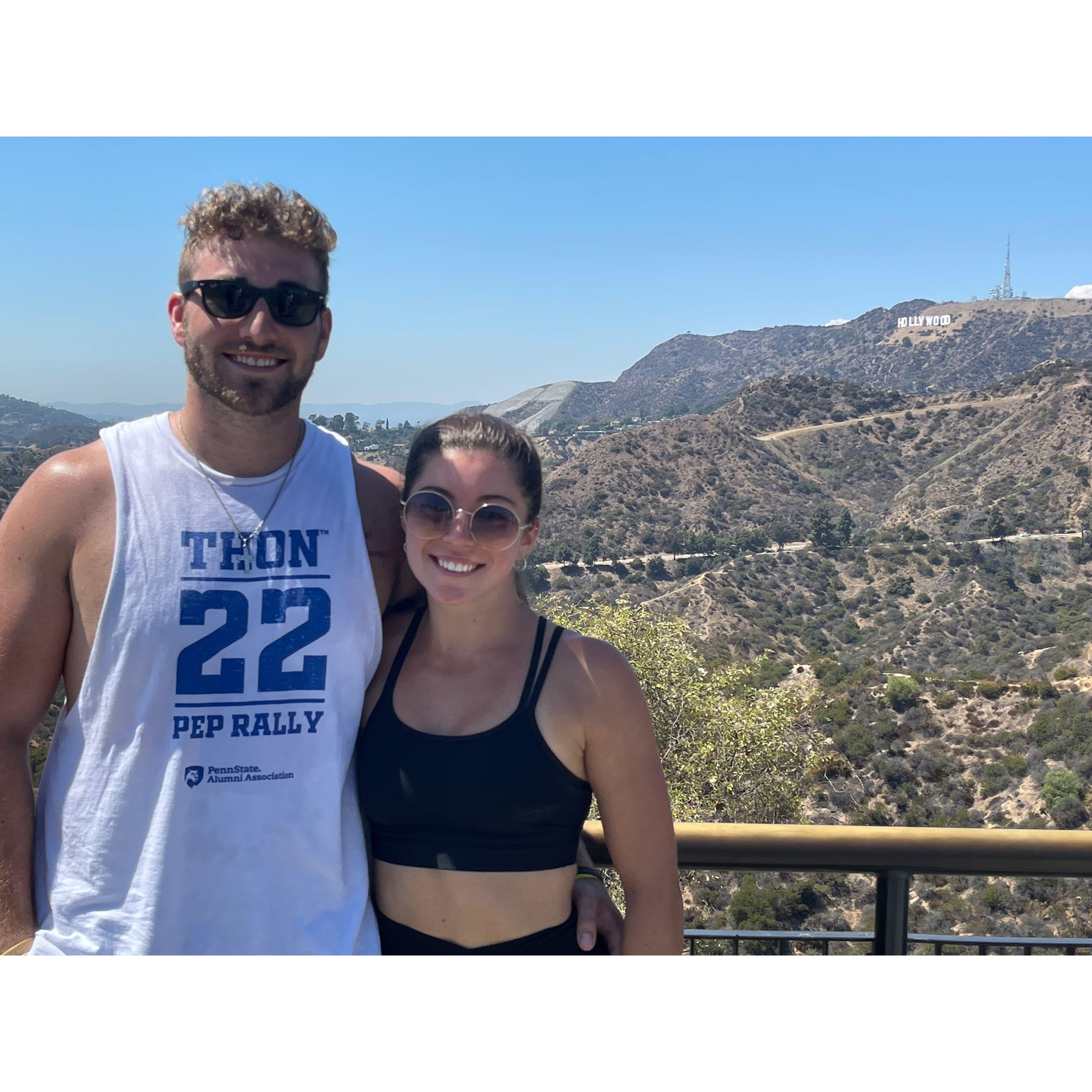 at the Hollywood sign!