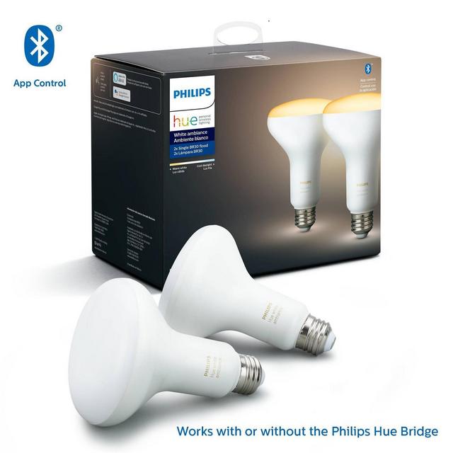 Philips 2pk Hue BR30 Light LED Bulb