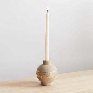 Blake Round Metallic Candleholder