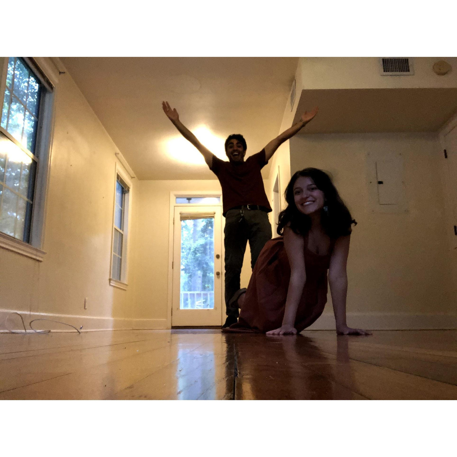 Our first place with no roommates (Love you, Aidan)!