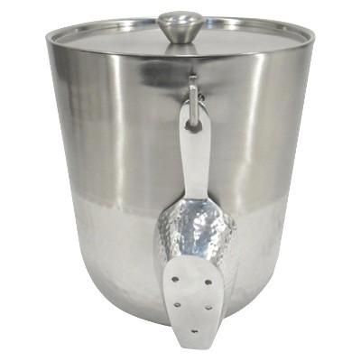 Hammered Metal Ice Bucket with Tongs - Threshold™