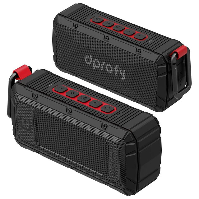 Dprofy 2Pcs Pro Portable Magnetic Bluetooth Golf Speaker Wireless Waterproof IPX6/Shockproof - 3rd Generation Magnetic Golf Speakers for Golf Cart 24 Hour Playtime (2Pcs with TWS & SD Card Function)