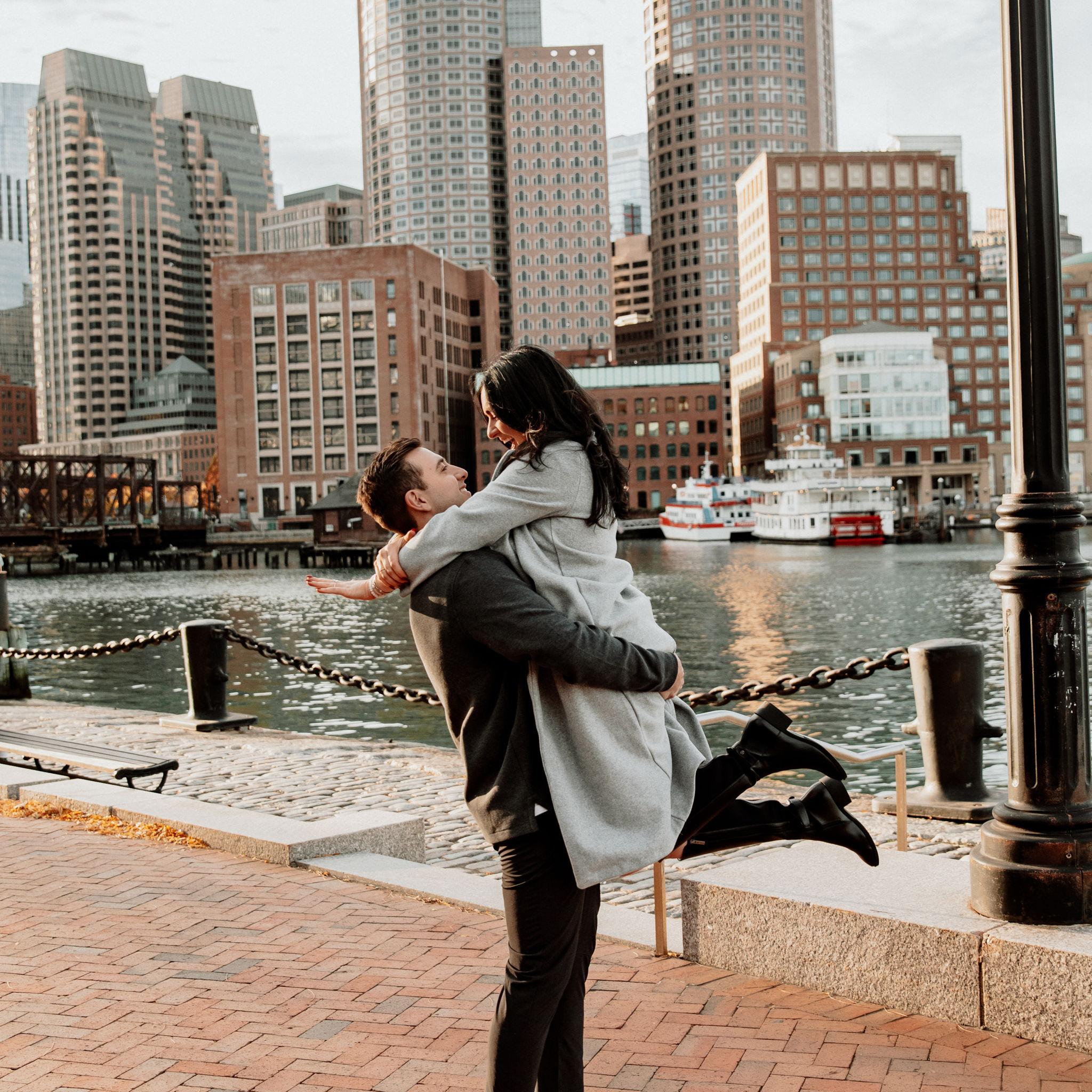 Perfect engagement in the Seaport, Boston - November 2024