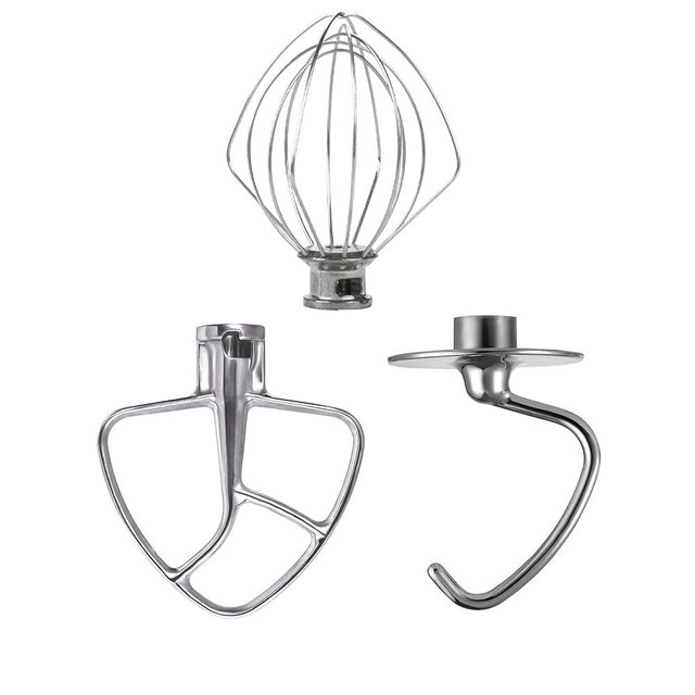 Stainless Steel 3 Piece Kit （KSM5TH3PSS ）Fits all 4.5 and 5 quart tilt-head KitchenAid Stand Mixers.