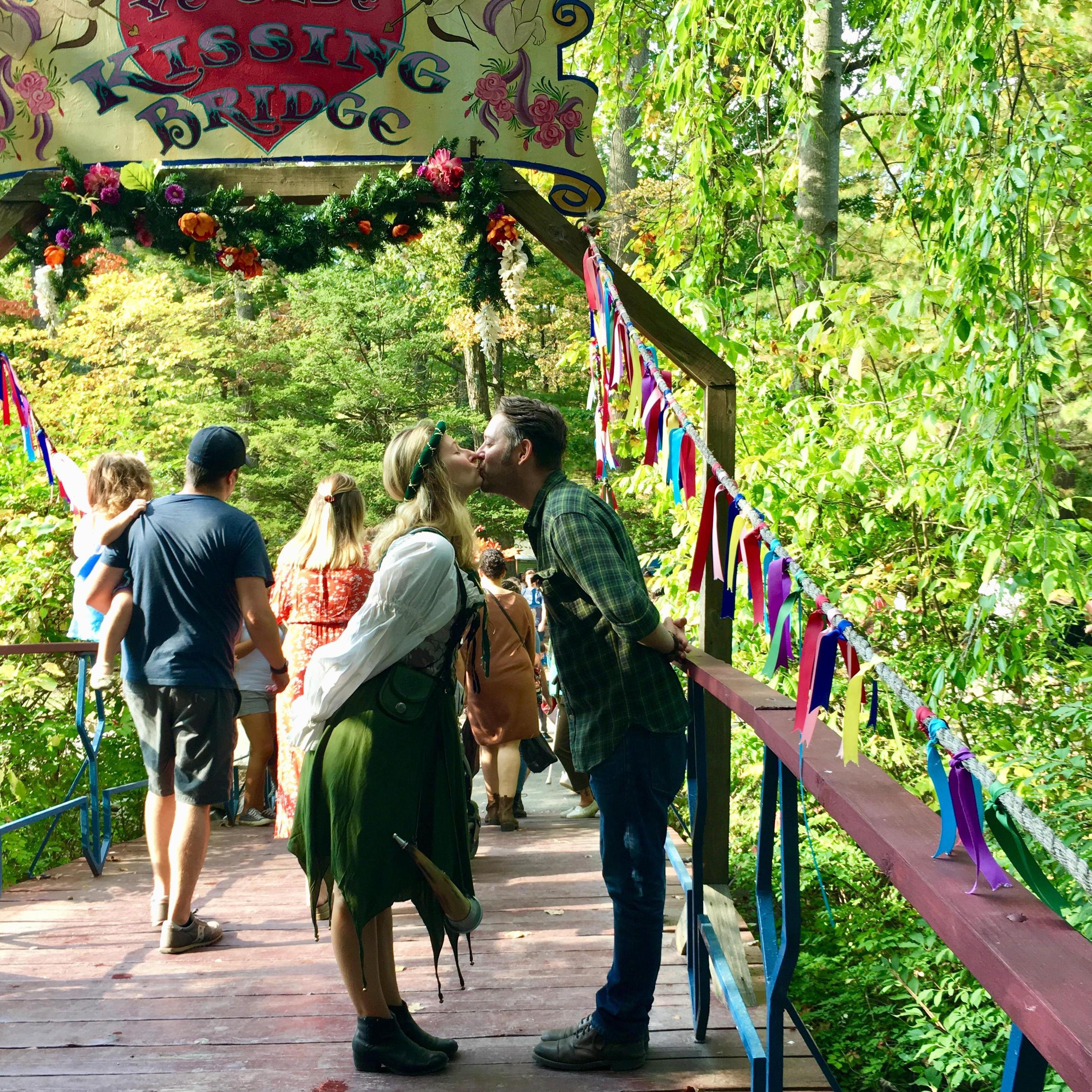 Kissing Bridge at the New York Renaissance faire 2019