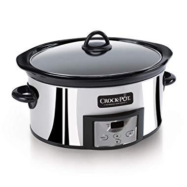 Crock-Pot 6-Quart Programmable Slow Cooker, Stainless Steel