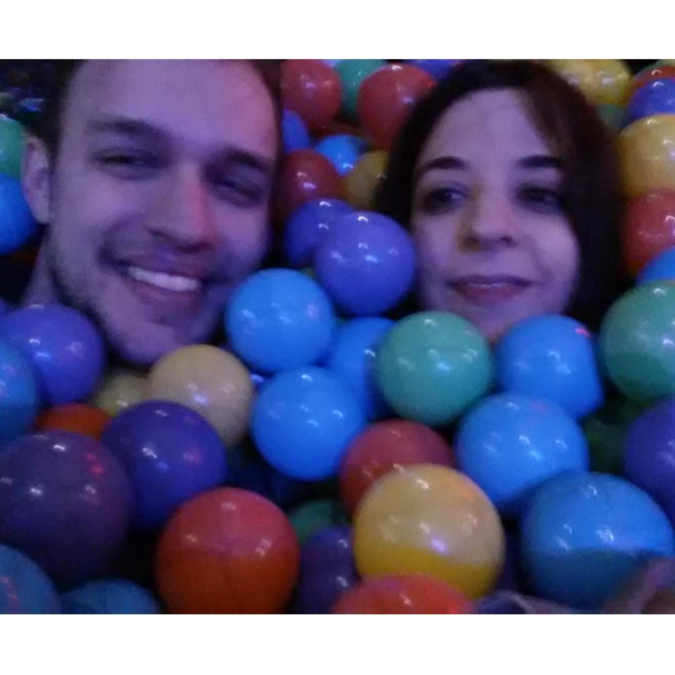 Adult ball pit in Manchester, U.K. π